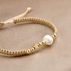 Fashion Adjustable Star-Shaped Bracelet Pearl Bead Minimalist Woven Bracelet Hand Rope Light Luxury Casual Bracelet Men