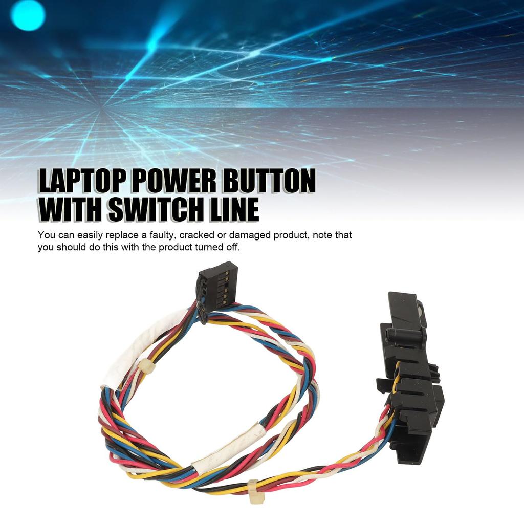 Кнопка питания с линией переключения для DELL XPS 8500 8300 8700 0F7M7N Кнопка питания ноутбука с переключателем Устойчивый материал ABS F7M7N, линия, производительность,