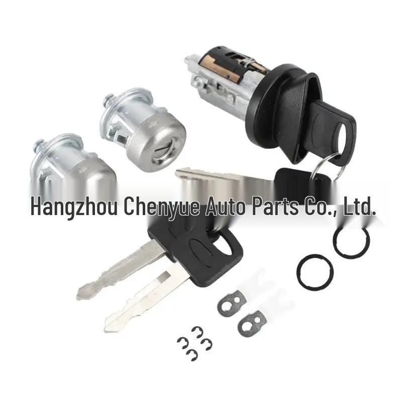 Fits Ford F150, F250, F350: Ignition & Door Lock Cylinders with Keys - 707624C.