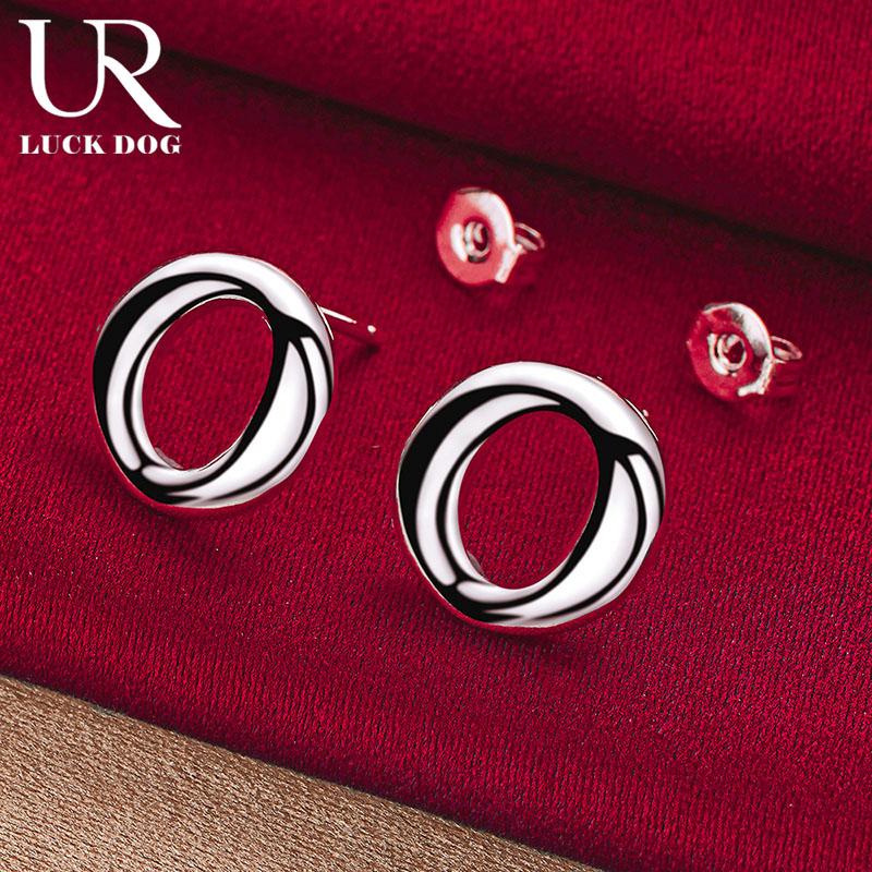 Круглые серьги для пирсинга из стерлингового серебра 925 пробы. Модные свадебные украшения.