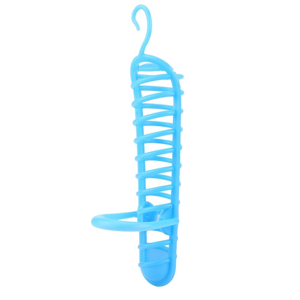 Foraging Design Bird Food Holder Solid Blue Pet Feeding Station Bird Perch Stand Parrot Cages