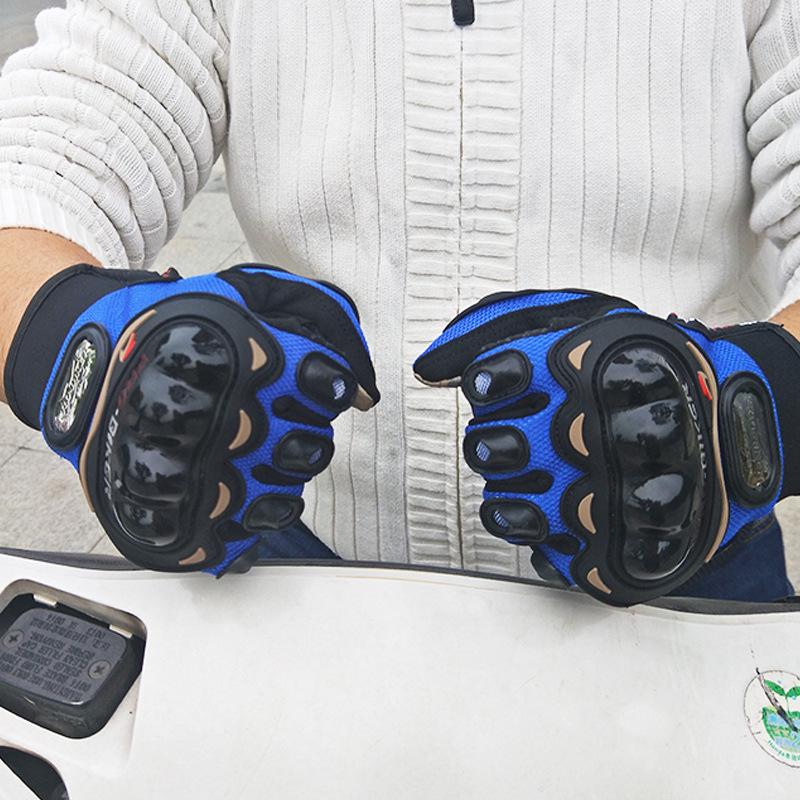 Breathable Motorcycle Gloves Full Finger Touch Screen Compatible Moto Racing Protective Gloves for Bicycle And Summer Use