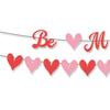 Баннер на День святого Валентина, романтический Be Mine, баннер в форме сердца, привлекательный подвесной флаг для украшения вечеринки
