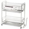 Slim 2-Tier Stainless Steel Dish Drainer, At Aqua, HB-3935