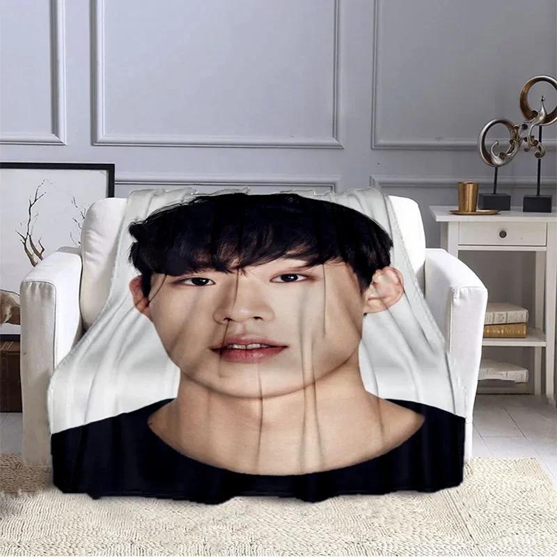 Korean Drama Our Beloved Summer Series Printed Blankets Choi Woo-shik Kim Da Mi Print Flannel Blanket Tv Show Quilt Fans Gift