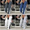 Fall Women Long Sleeve Blazer Suit With Pockets For Office Casual Style
