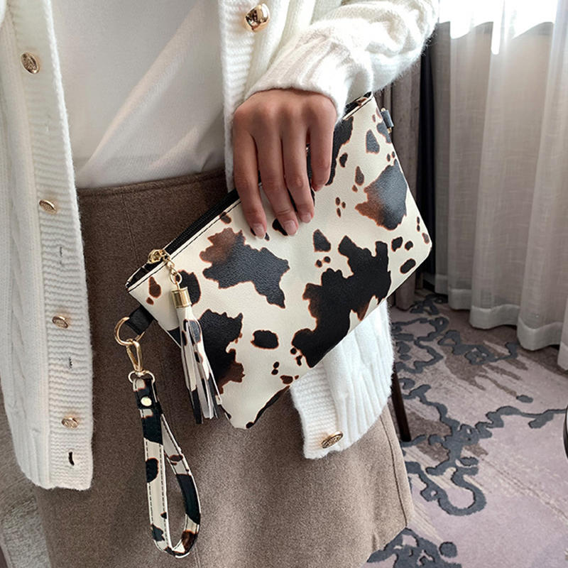 Женский клатч с леопардовым принтом, длинные кошельки, женский модный дизайн, кошелек из ПУ кожи, сумка-мессенджер, элегантная женская сумочка, чехол для ключей и мелочи