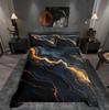 Homewish Black Stars Print Duvet Cover Set for Teen, Abstract Geometry Bedding Set, Cartoon Theme Decor