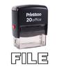 Printtoo FILE Self Inking Rubber Stamp Office Stationary Custom Stamp-Black
