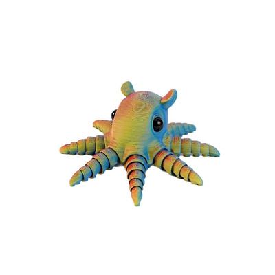 Пластик PLA 3D-печатная модель осьминога Многосуставчатый Подвижный осьминог Настольные украшения 7 цветов Симуляция животного Модель для детей