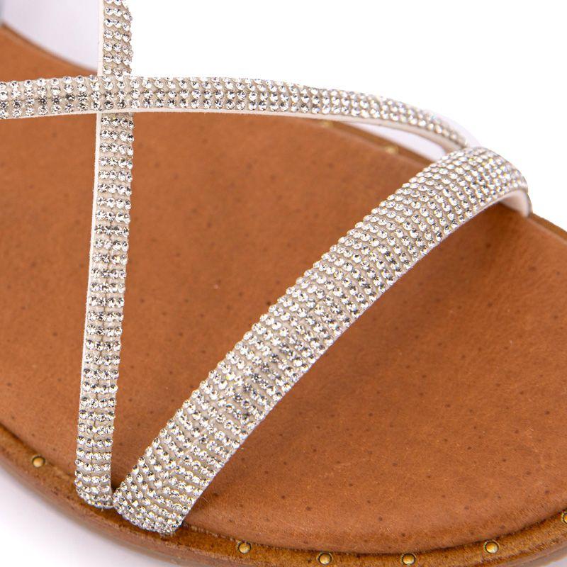 Босоножки с кристаллами и ремешком из стразов Женский CARLA TORTOSA