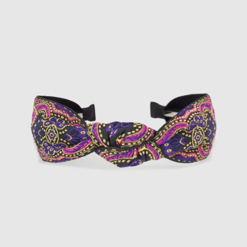 LALA Этническая повязка для волос с узором пейсли - Фиолетовый