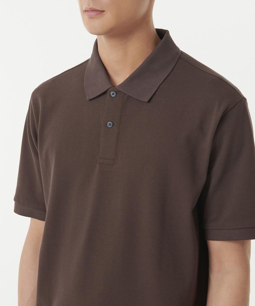 MUSINSA STANDARD [Cooltandard] Pique Polo Shirt [Dusty Brown]