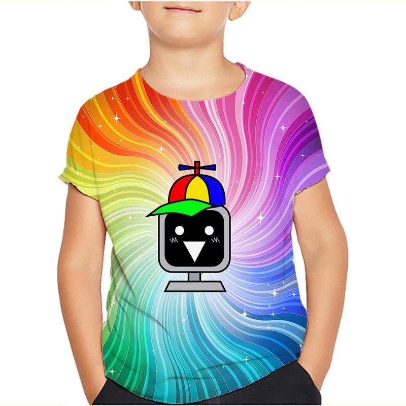 Sprunki Incredibox Детская футболка для девочек Игровые летние топы для малышей Футболки для малышей Детская одежда Футболки с героями мультфильмов Повседневная одежда с коротким рукавом