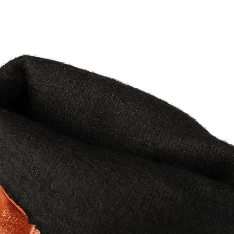 Women's Low-heeled Boots Autumn and Winter New European and American Thick-heeled Large-size Roman Medium Boots