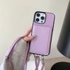 Кожаный чехол для телефона с ремешком на шею для IPhone 16E 16 15 Plus 14 11 Pro Max 13 12 Mini XS XR 7 8 Кошелек для ношения через плечо Держатель для карт Слот Защитная крышка