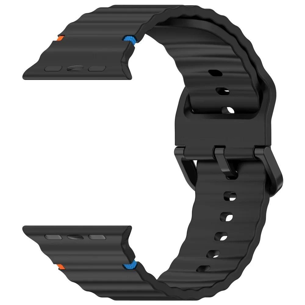 Спортивный силиконовый ремешок, совместимый с Apple Watch Series 11 46мм 42мм Ultra 3/2/1 49мм 45мм 40мм 41мм 44мм 38мм Series 10 9 8 7 6