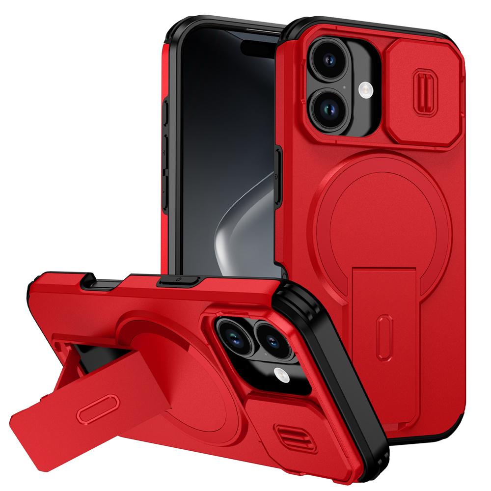 Противоударный Складной Магнитный Чехол-Подставка для Телефона Для iPhone 17 16 15 14 13 12 11 Pro Max Air 16E Полная Защита Объектива