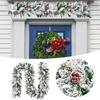 6/9ft Artificial Norfolk Pine Garland Real Touch Christmas Faux Green/Snow Frosted Cedar