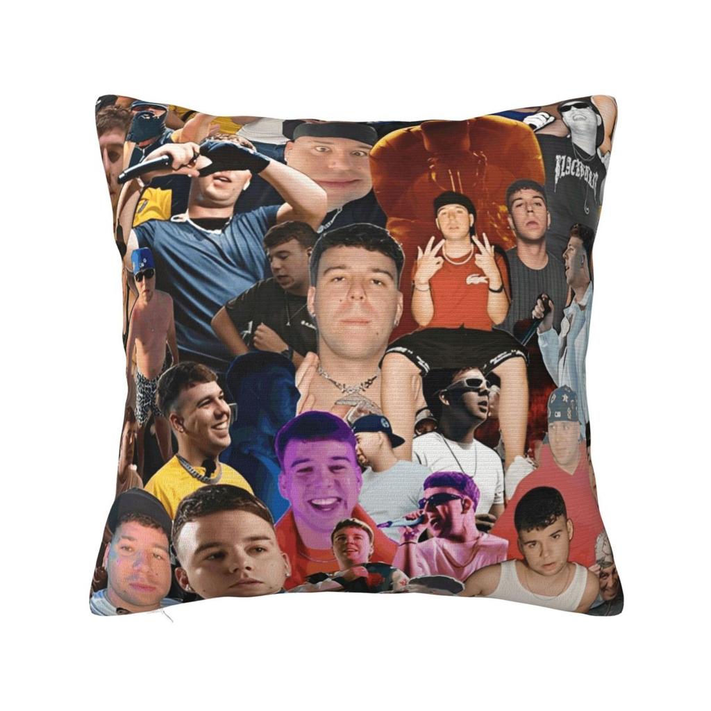 Rapper Quevedo Spanish Singer Pillow Cover Cushion Cover Square Pillow Case Funny Pillowcases For Office Car Home Decorative