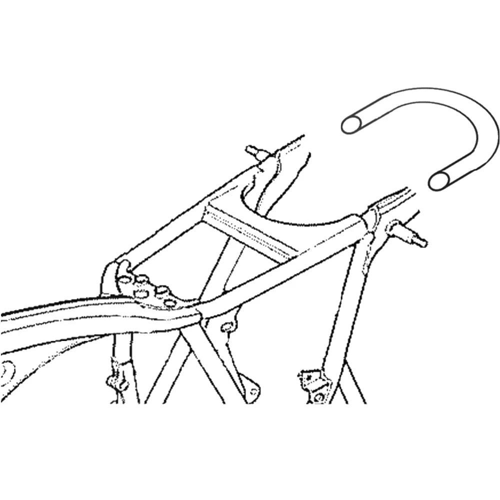 230mm Motorcycle Cafe Racer Seat Frame Tracker End Brat Style Hoop Loop 20mm Tube For Suzuki Yamaha Honda Kawasaki Custom CC