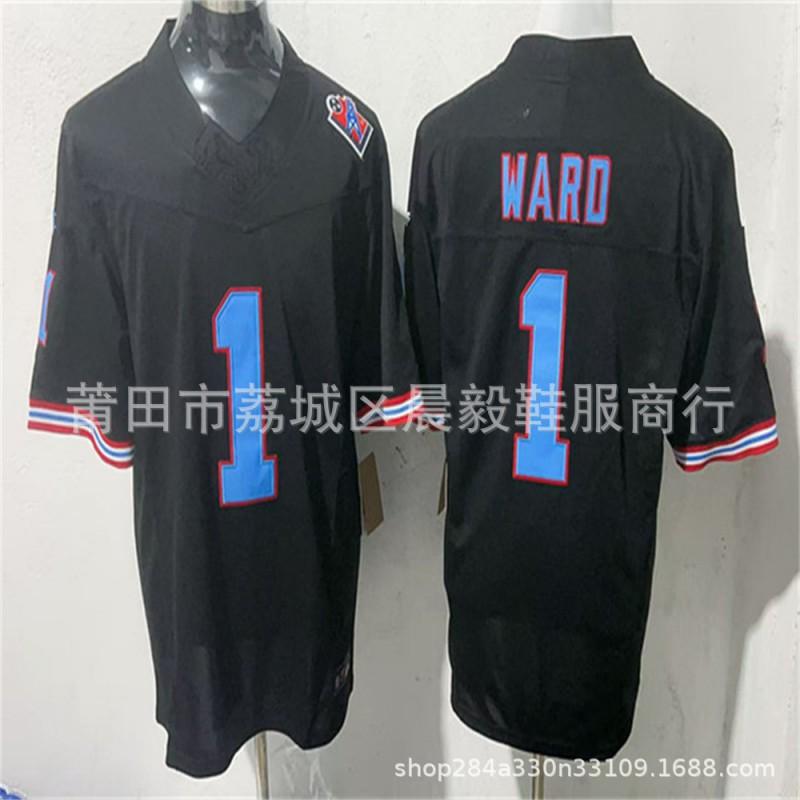 Titan Football Jersey No.1 Legend Series 3 Short Sleeve NFL Style Uniform Men Women