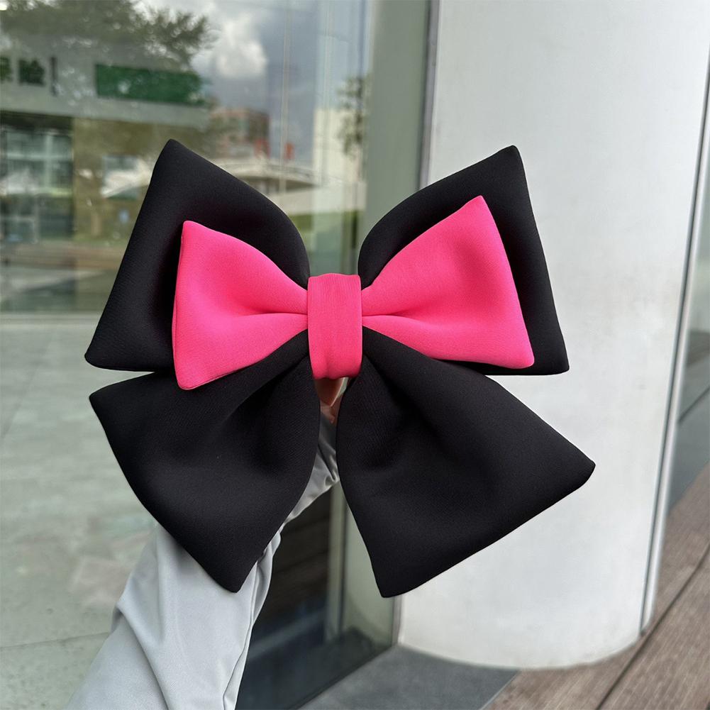 Двухцветный бант для украшения шлема мотоцикла, аксессуары для шлема электрического велосипеда для украшения кузова автомобиля, бант для девушек и женщин