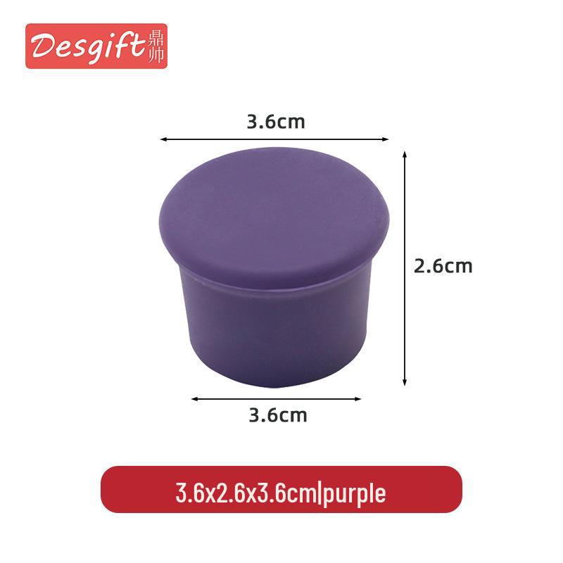 Пробка для винной бутылки из разноцветного силикона пищевого класса FDA: Герметичная крышка для сохранения свежести красного вина.