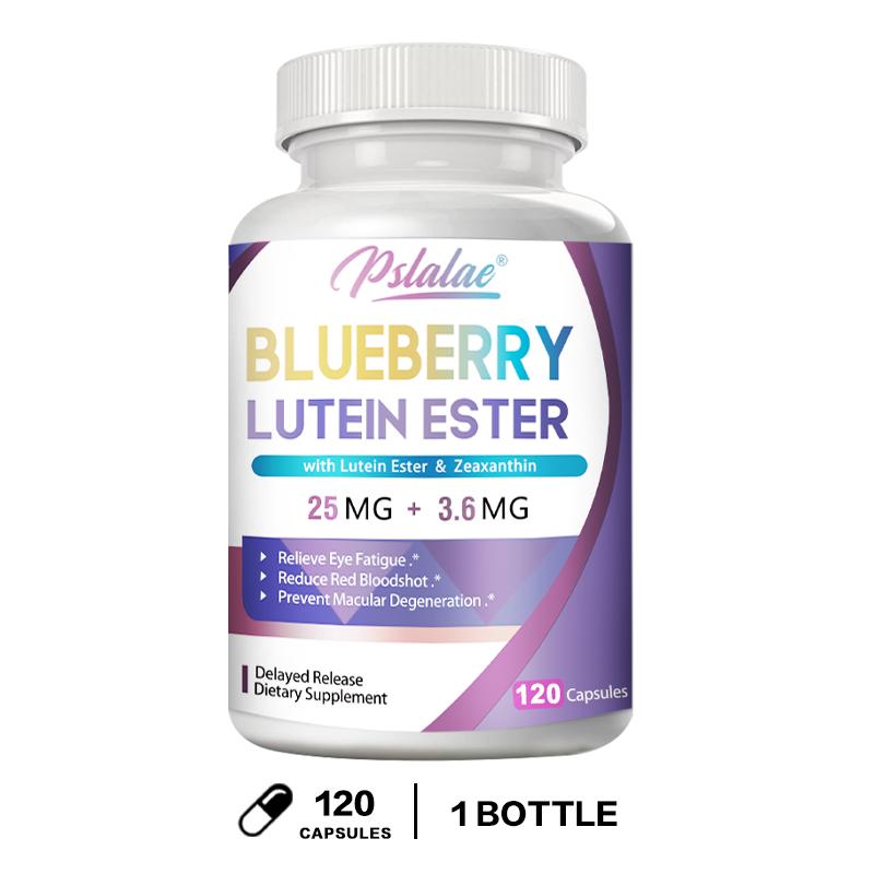 Pslalae - 25mg Blueberry Extract and 3.6mg Lutein Esters with Zeaxanthin - Eye Health