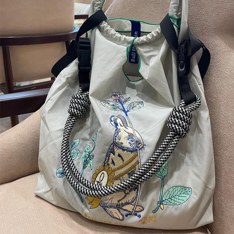 Japan Donut Embroidery Ballchain Crossbody Bag - Gao Yuanyuan Style