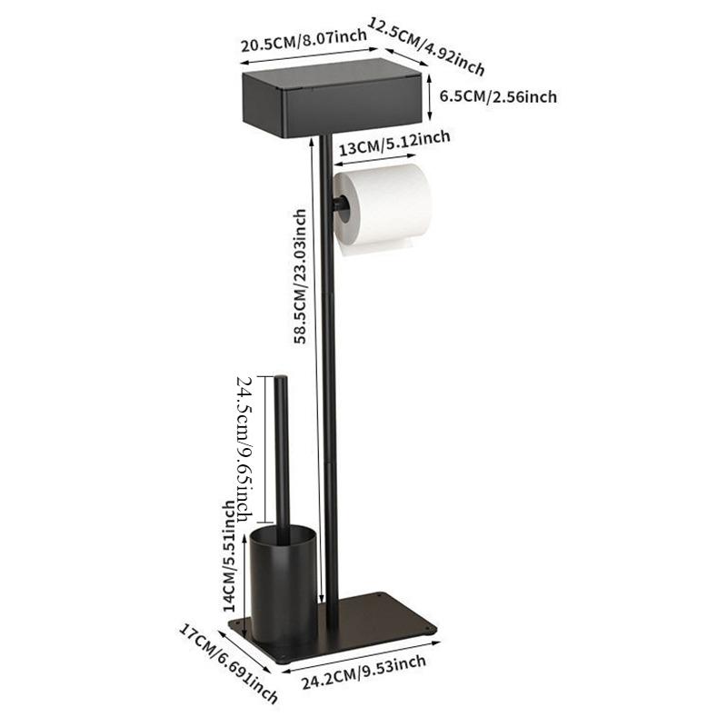 Floor Storage Rack Stainless Steel Toilet Paper Holder Bathroom Organizer Shelf Multifunctional Shelves Bathrooms Accessories