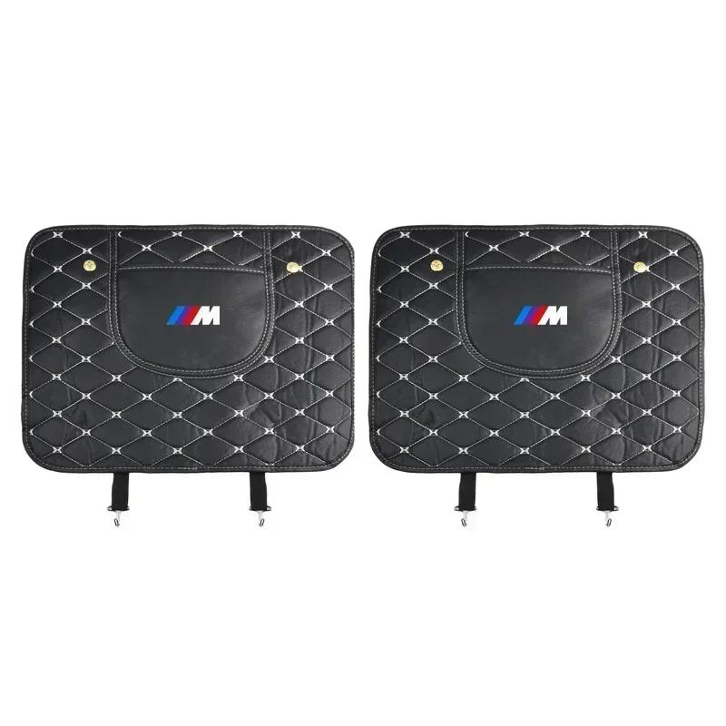 2025 Car For BMW Car Anti-kick Pad Interior Pu Leather Auto Seat Back Protector Pads Anti Scratch For BMW M M3 M5 320 325 E28 E3