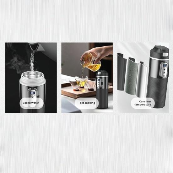 12 В/24 В автомобильная нагревательная кружка 500 мл из нержавеющей стали электрическая кружка для воды умная температура