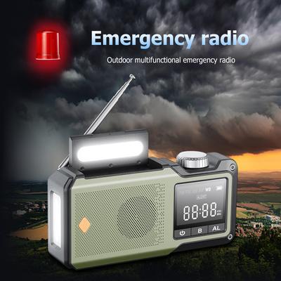 10000 мАч Радио с ручным приводом для экстренных ситуаций AM/FM/WB Многофункциональное погодное радио с повербанком, SOS-сигнализацией, фонариком, лампой для чтения
