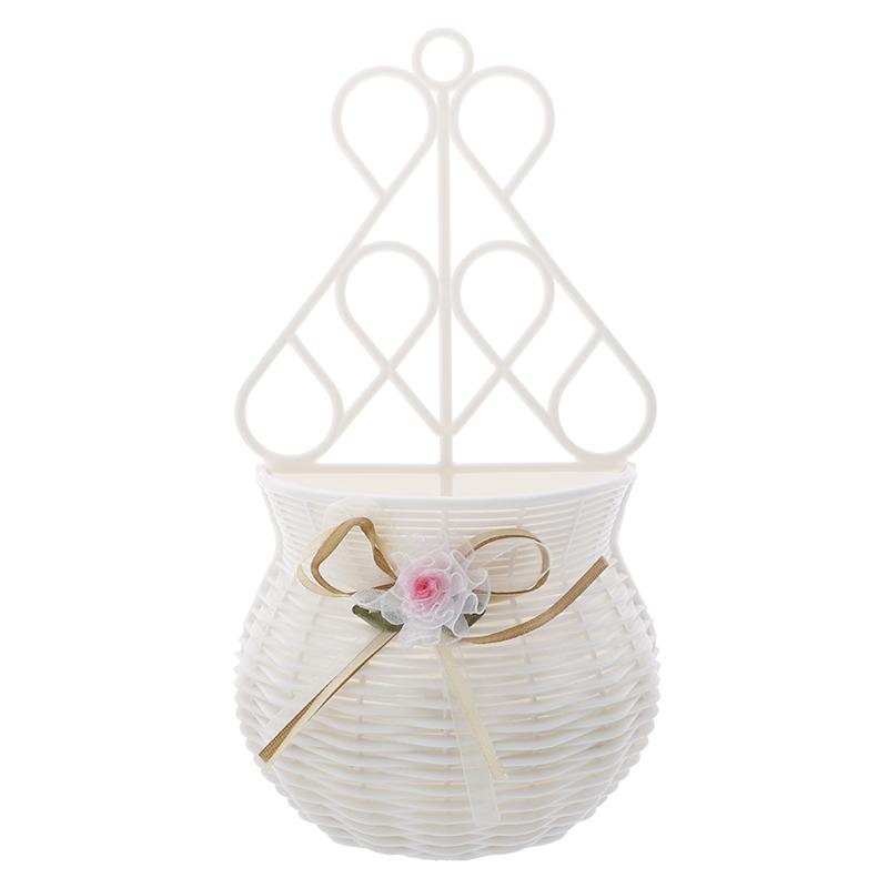 Садовая ваза «сделай сам», корзина для цветов, органайзер для всякой всячины, настенный подвесной искусственный ротанг