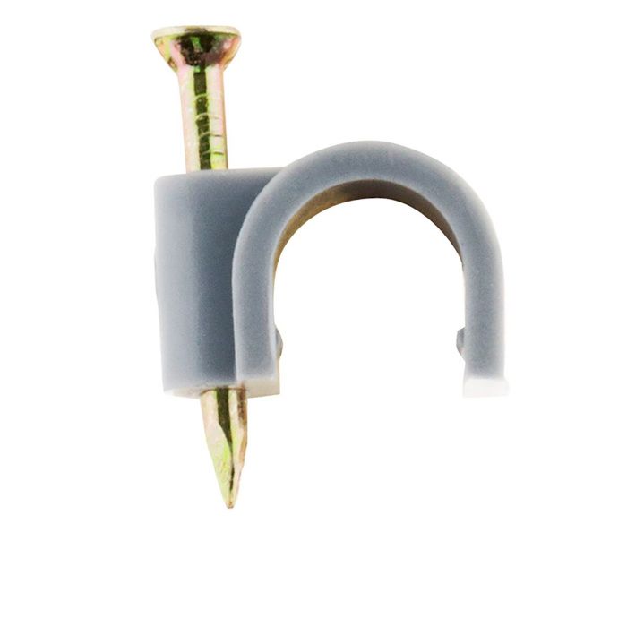 Lot de 100 crochets de fixation Ø10mm - Gris - Zenitech