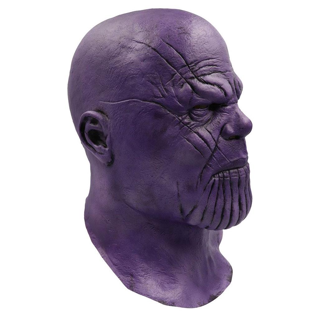 Маска Таноса из Мстителей 4: Финал премиум-качества, косплей, латексный шлем на все лицо для энтузиастов