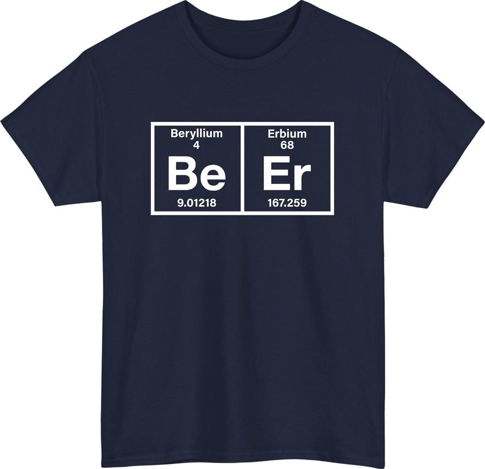 Funny Periodic Table TShirt Chemistry Symbols Be Er Science Meme Unisex Tee