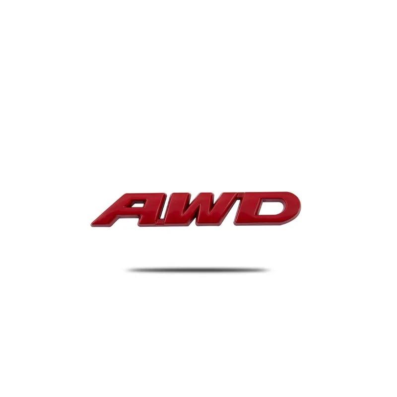3D Metal AWD Logo Universal Car Emblem Fender Badge Trunk Decal Sticker For VW Toyota Honda CRV XRV MAZDA 4WD SUV 4x4 Off Road gr2