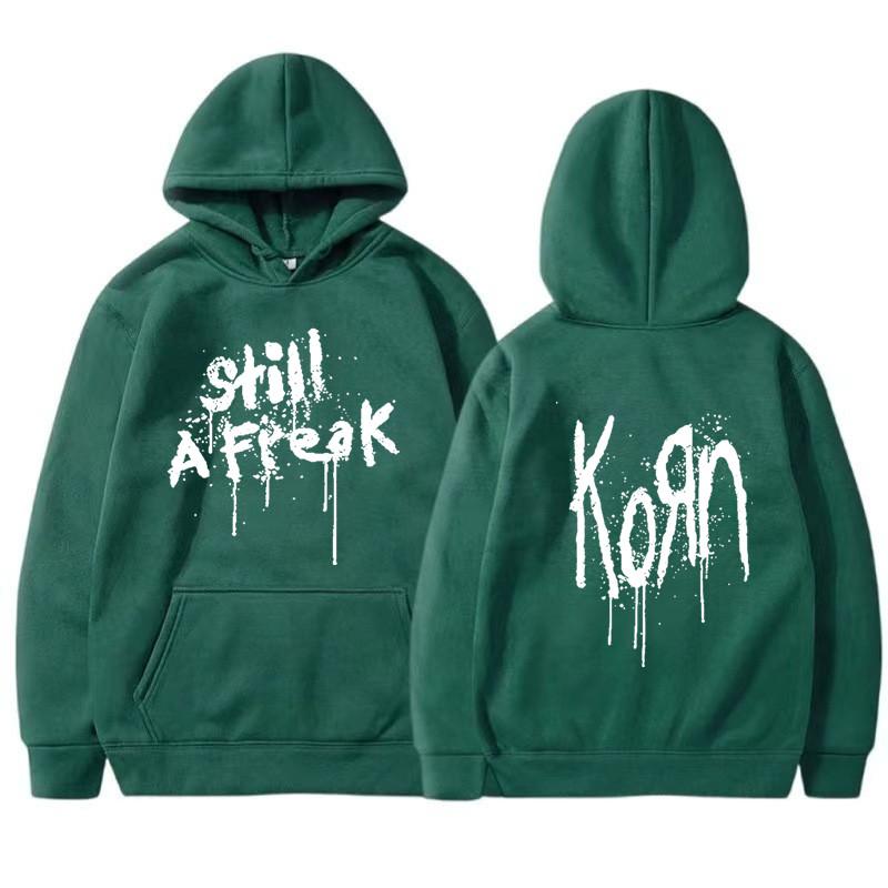 Korn Music Concert Rock Band WORLD TOUR Hoodie Мужская и женская толстовка Мужской винтажный пуловер