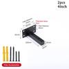 2Pcs Wall Shelf  Bracket Supports Partition Support Frame Stainless Steel Heavy Shelf Support Brackets Furniture Hardware