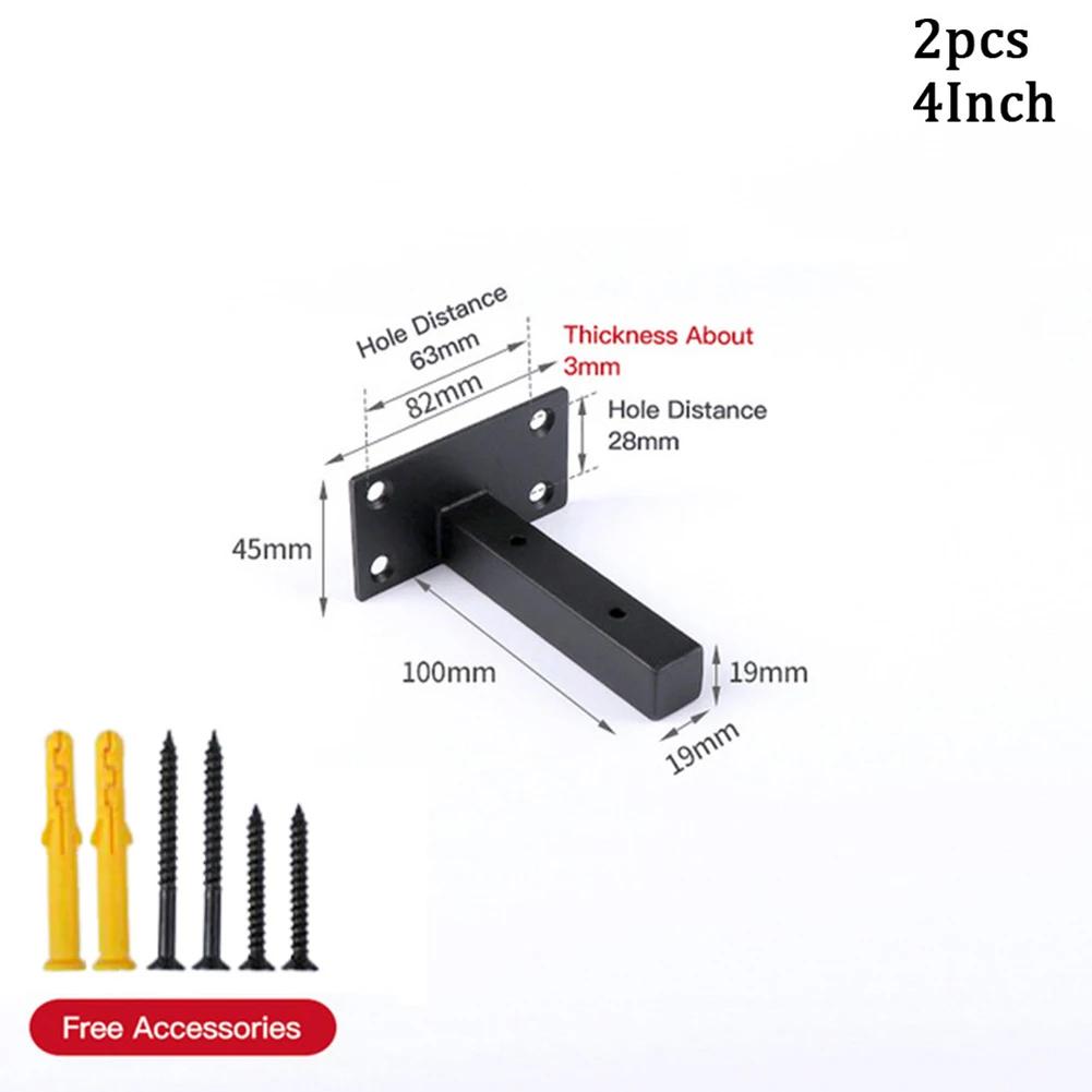 2Pcs Wall Shelf Bracket Supports Partition Support Frame Stainless Steel Heavy Shelf Support Brackets Furniture Hardware