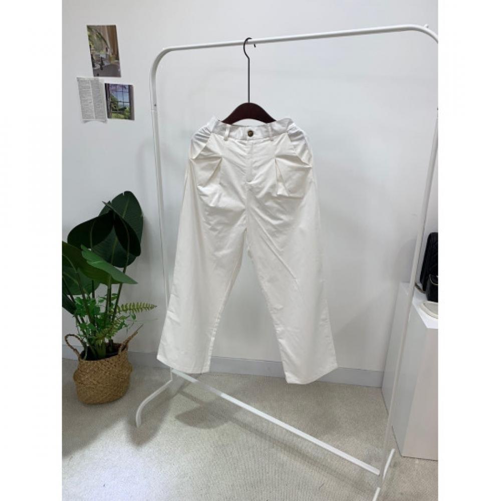 C S In The Room Luka pIntuCk baCk bandIng Cotton pantS 3Color C