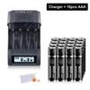 PALO 1.5V AAA Li-ion Rechargeable Battery  3A 1.5V 900mWh Lithium AAA  with 4 Slots LCD Charger For 1.5V AA  AAA  Li-ion  Battery