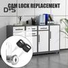Drawer Lock with 2 Keys Heavy Duty Zinc Alloy Universal File Cabinet Wardrobe Furniture Storage Locker Door Mailbox Toolbox Cam Lock Replacement