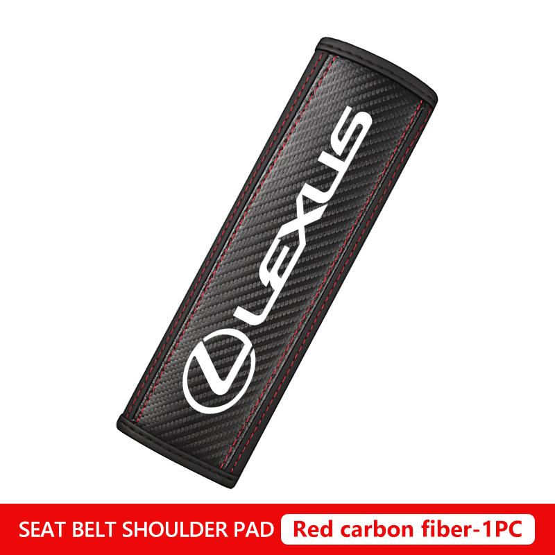 YOM1 Car Seat Safety Belts Shoulder Cover Leather Soft Pad For Lexus RX350 IS300 ES250 ES200 ES330 ES350 IS250 GS300 CT200H