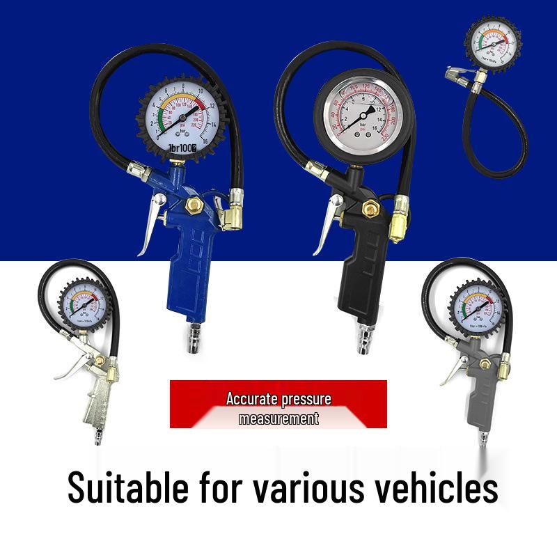 Цифровой манометр для шин и пистолет для накачки