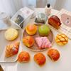 Bread Toast Food Creative Simulation Donuts Slow Rising Squeeze Stress Relief Toys Spoof Tease People Desktop Toy