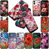 Чехол для телефона для Samsung Galaxy S25 S24 S23 FE Ultra Plus S7 Edge S25+ S23+ A56 5G Funda Корпус Мягкий чехол Цветок мака Цветение Роза