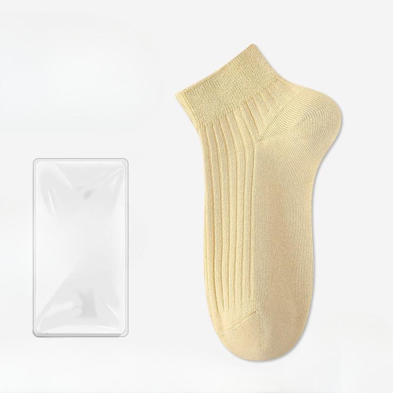 Женские весенне-летние тонкие хлопковые носки, впитывающие пот, дезодорирующие, нескользящие, дышащие